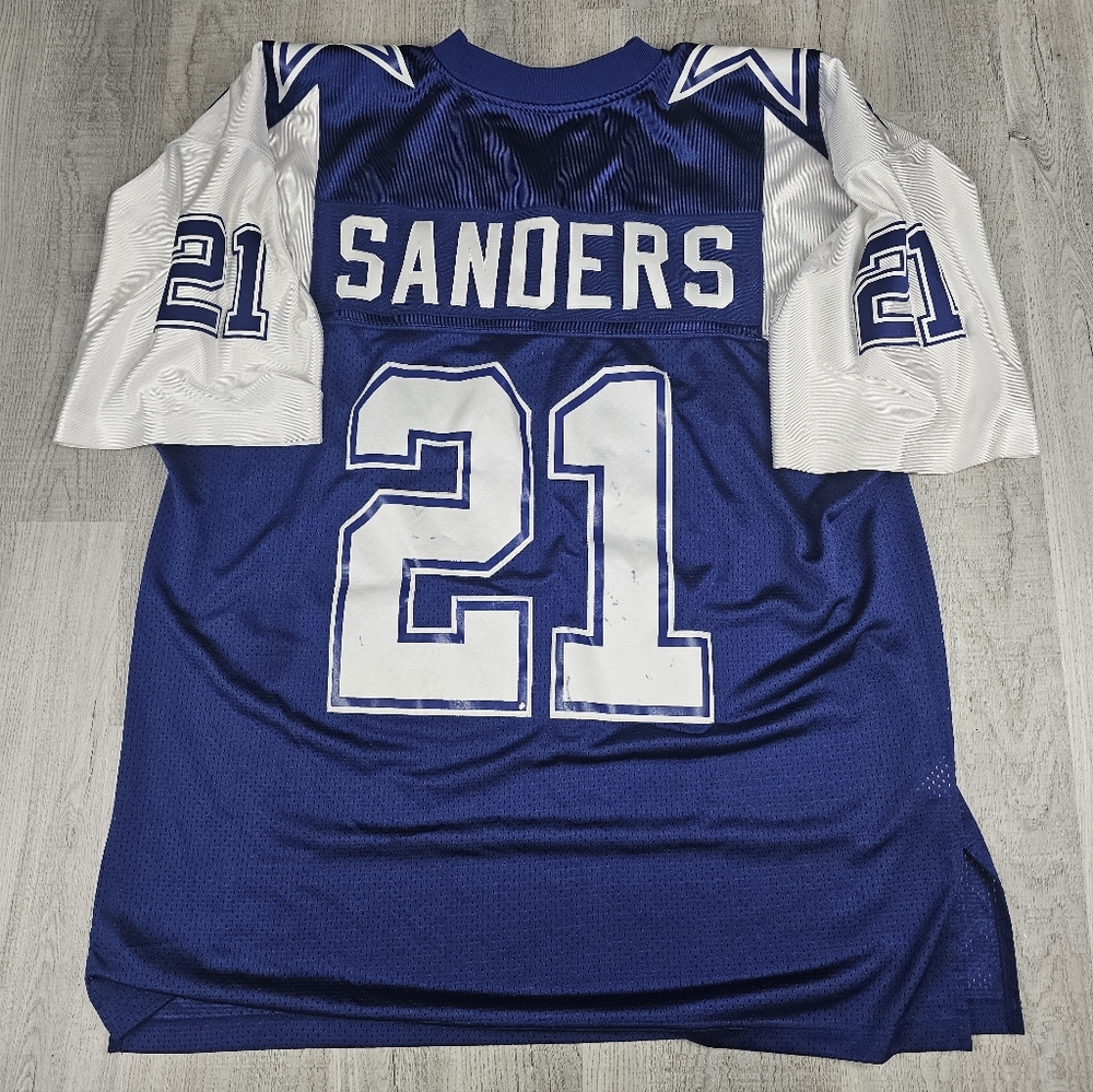 100% Authentic Deion Sanders Mitchell Ness 1995 Cowboys Jersey Size 52 2XL Mens